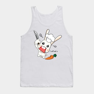 Chef Bunny with Knife Tank Top